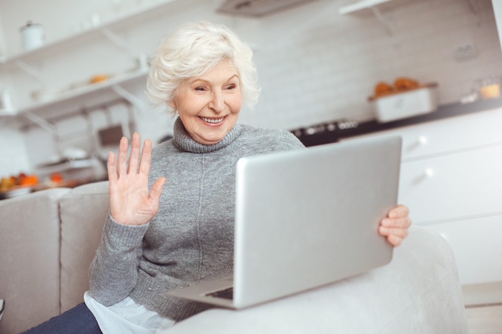 elderly using digital devices